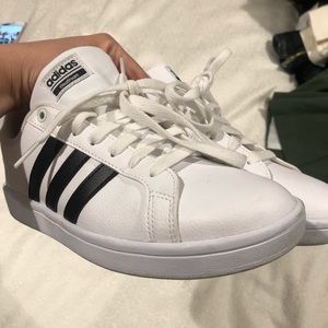 White and Black Adidas